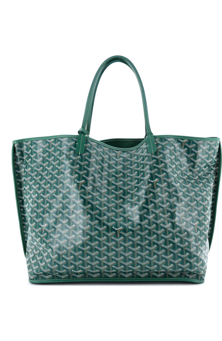 Pre-Owned Goyard Anjou Reversible Tote Coated Canvas GM, Alternate, color, Green