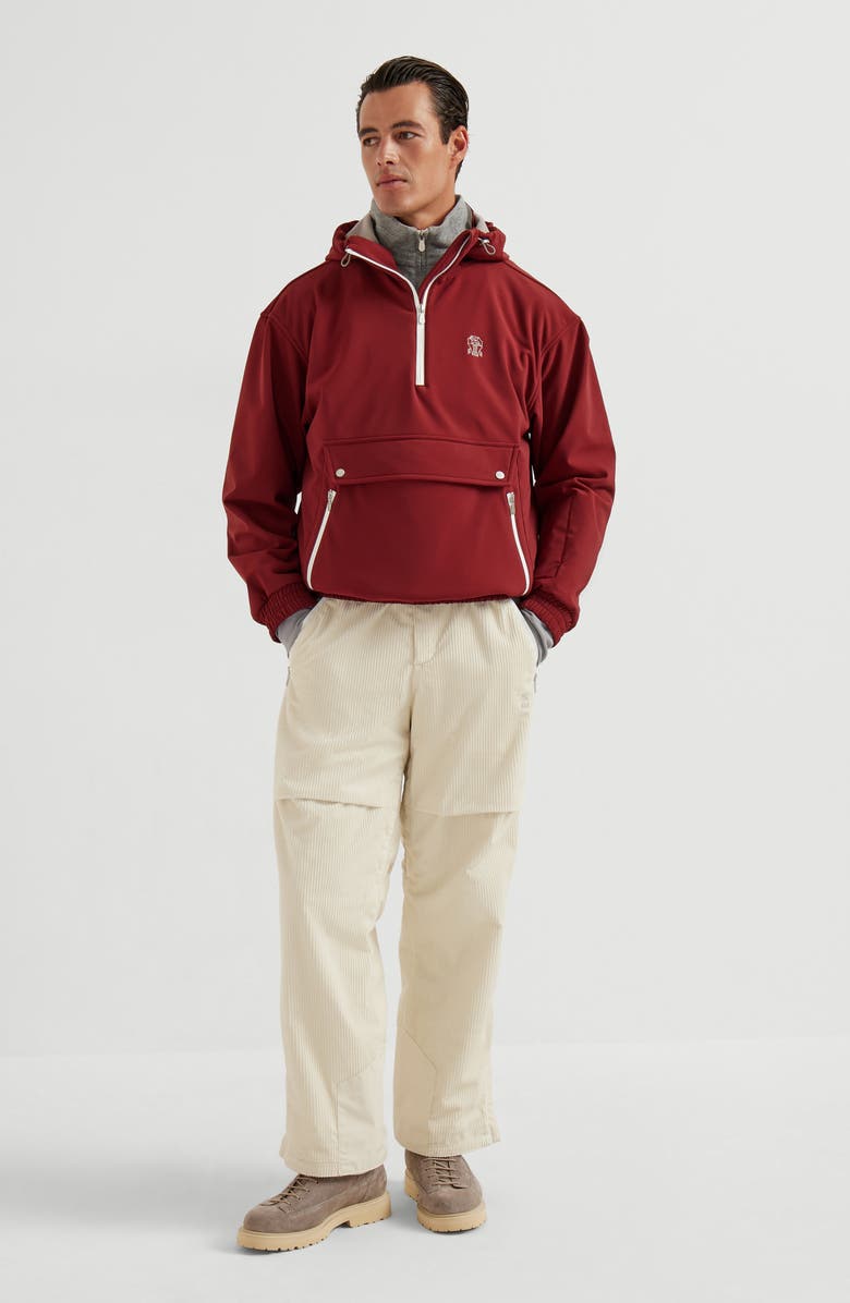 Brunello Cucinelli T-shirt with embroidery, Alternate, color, Medium Grey