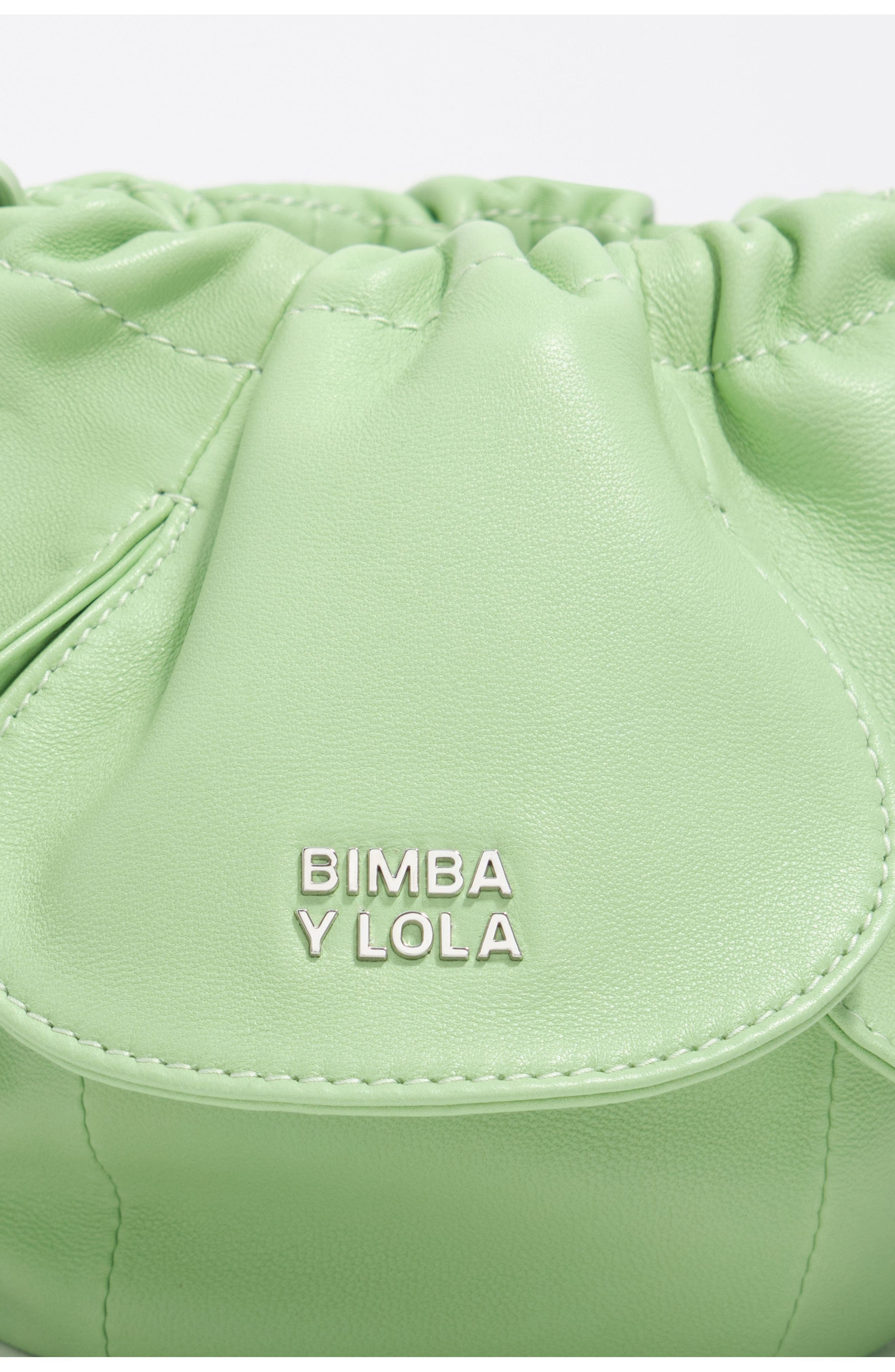 Bimba y Lola Leather Pétalo Bag, Alternate, color, Pastel Green