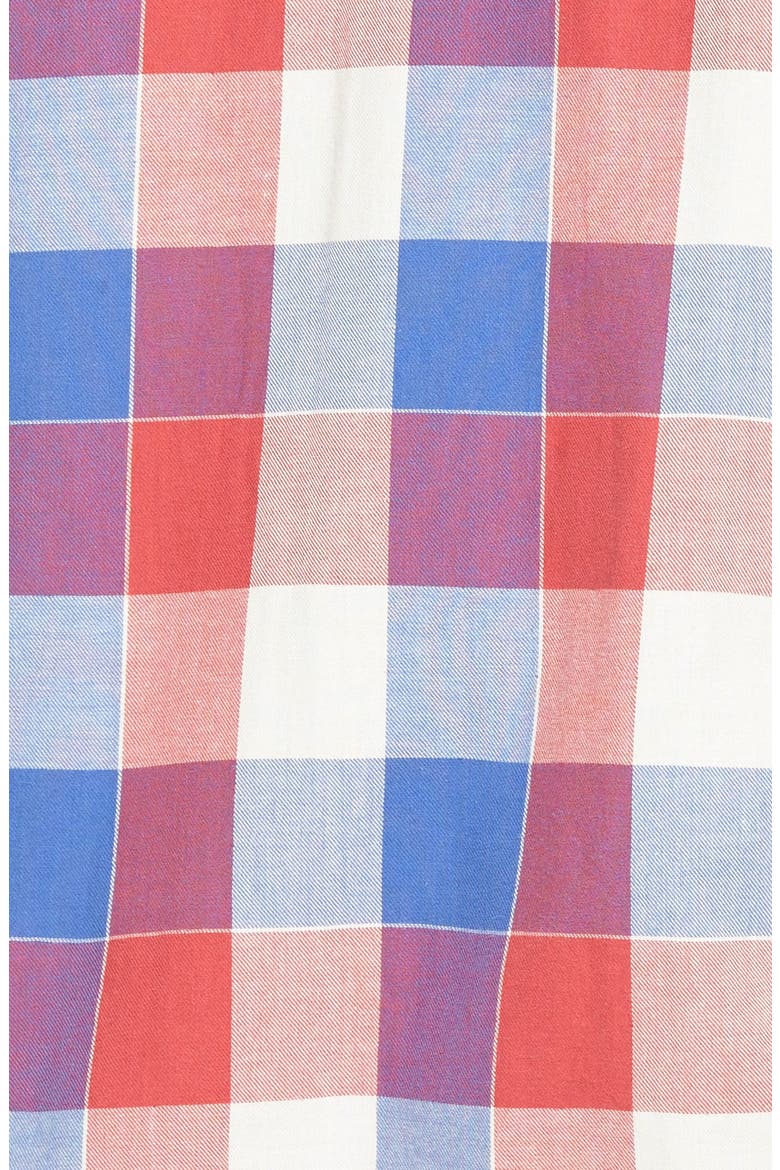 Treasure&Bond Buffalo Check Boyfriend Shirt, Alternate, color, RED BEAUTY BUFFALO CHECK