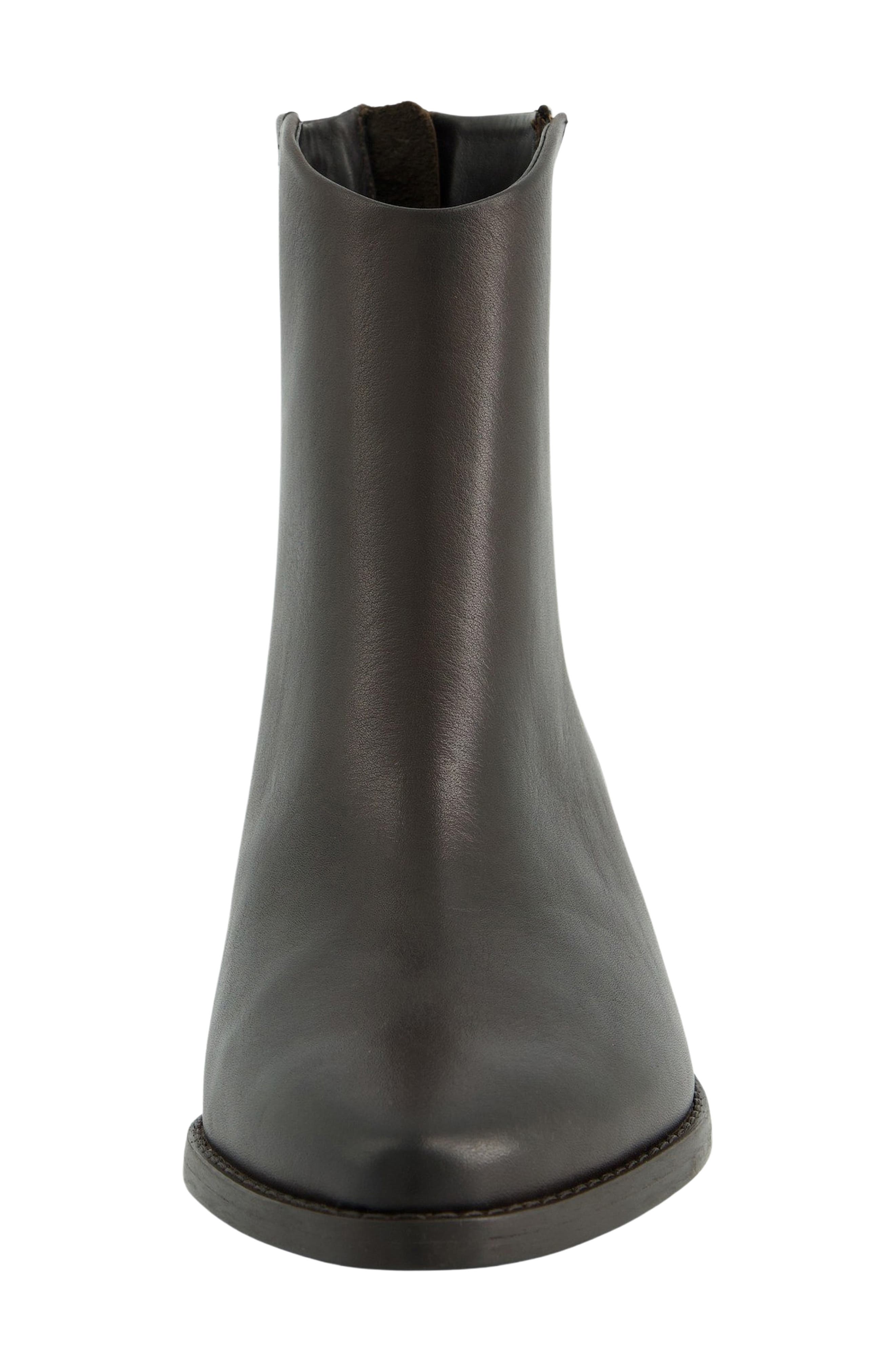 Fiona Leather Bootie, Alternate, color, ESPRESSO LEATHER
