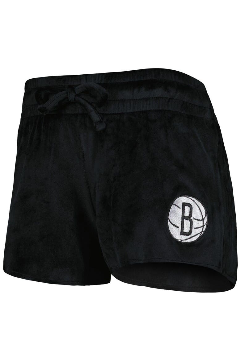 Women's Concepts Sport Black Brooklyn Nets Intermission T-Shirt & Shorts Sleep Set, Alternate, color, Black
