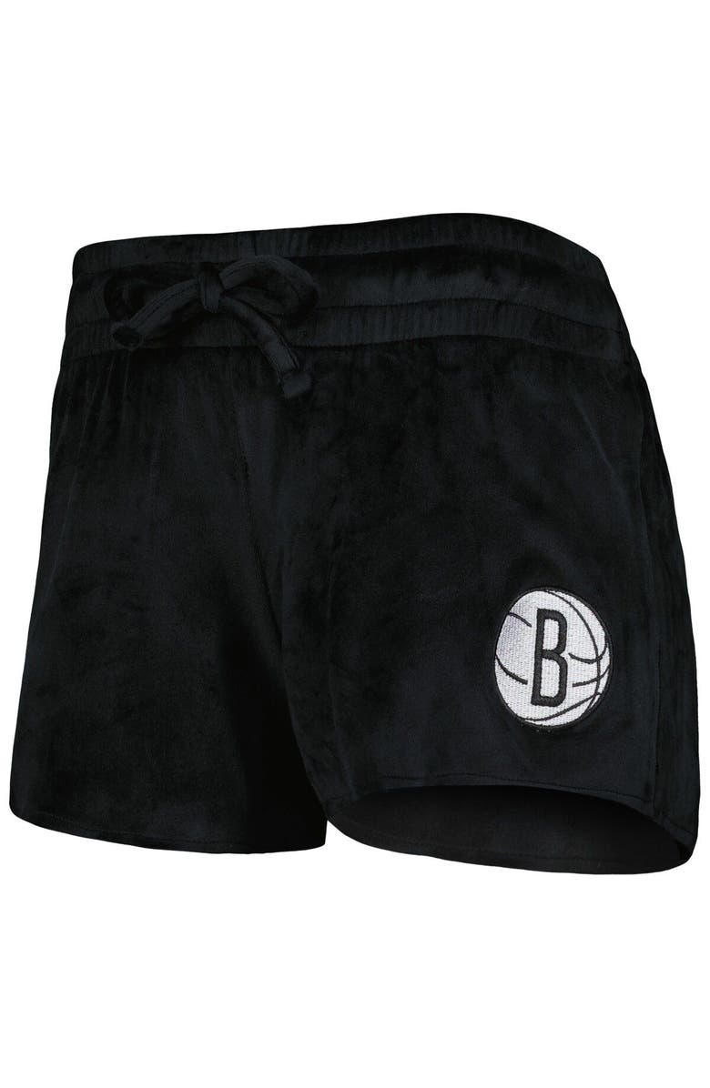 CONCEPTS SPORT Women's Concepts Sport Black Brooklyn Nets Intermission T-Shirt & Shorts Sleep Set, Alternate, color, Black