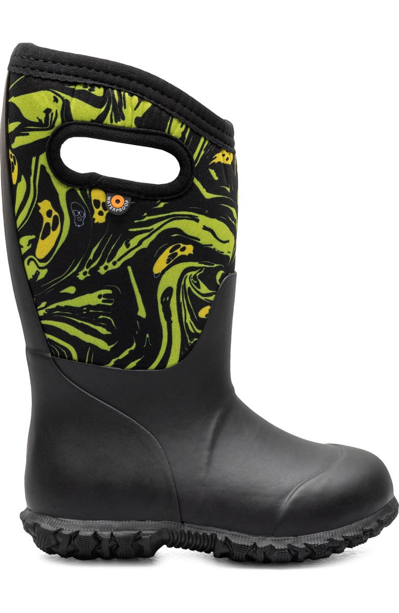 Bogs Kids' York Spooky Waterproof Rain Boot, Alternate, color,