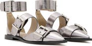 AllSaints Sutton Metallic Pointed Toe Flat
