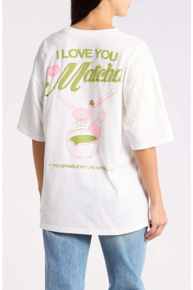 Love You So Matcha Graphic T-Shirt, Alternate, color, COCONUT MILK