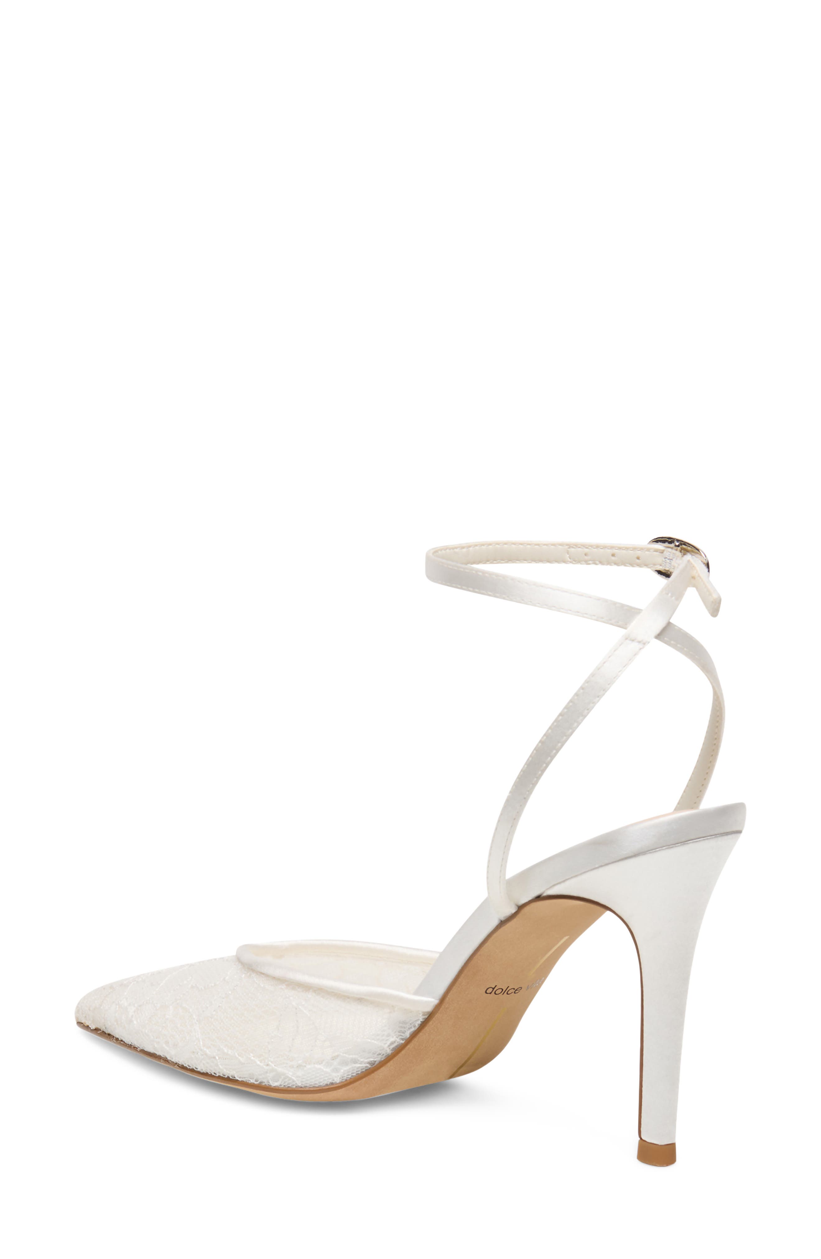 Elara Lace Pump, Alternate, color, WHITE LACE