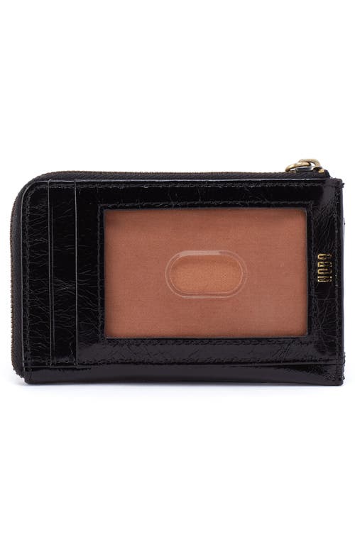 Hobo Addi Leather Card Case In Black
