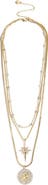 BaubleBar Lyra Celestial Layered Necklace