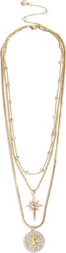 BaubleBar Lyra Celestial Layered Necklace