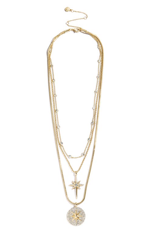 Baublebar Lyra Celestial Layered Necklace In Gold