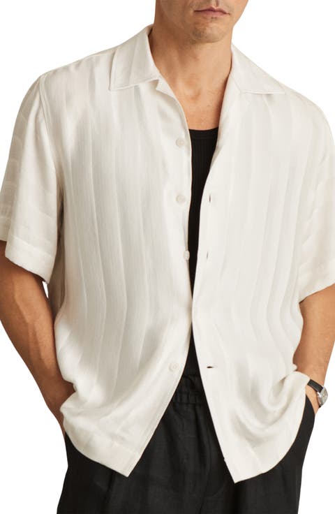 Melba Jacqurd Stripe Camp Shirt