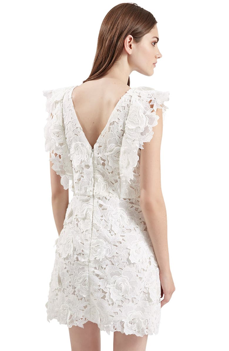 Topshop Lace A-Line Dress, Alternate, color,