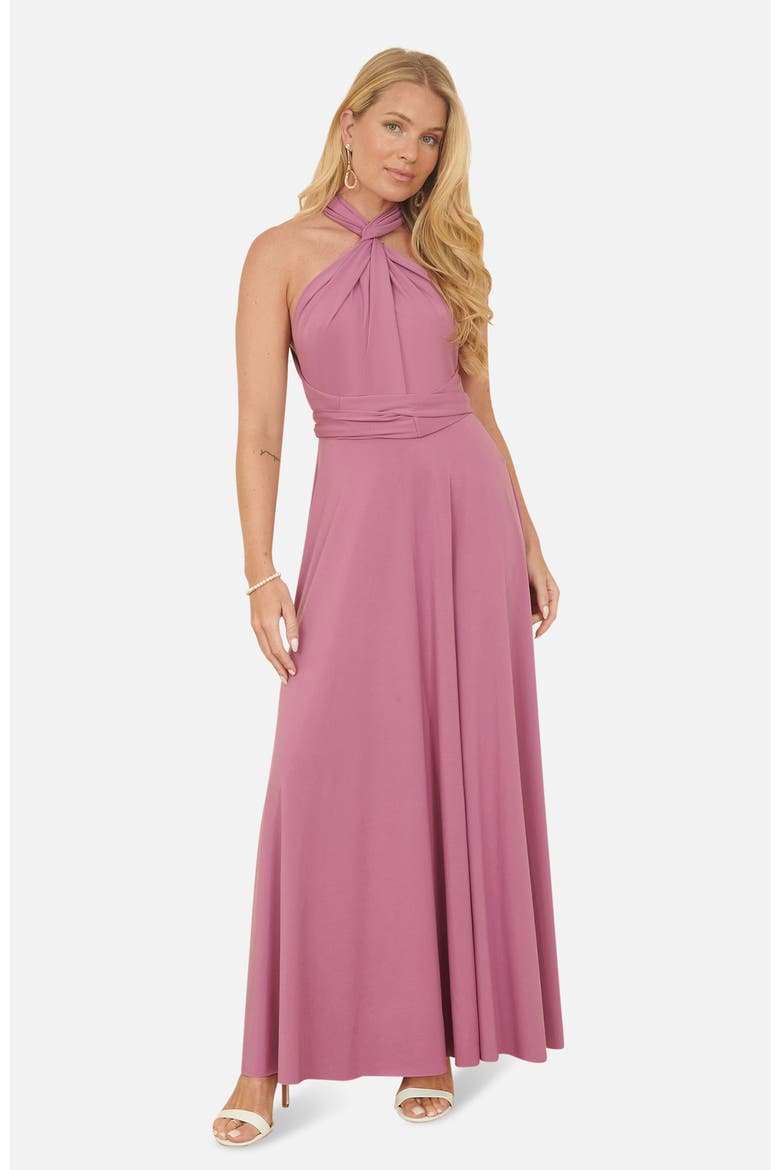 Jersey Stretch Multiway Maxi Dress, Alternate, color, Pink
