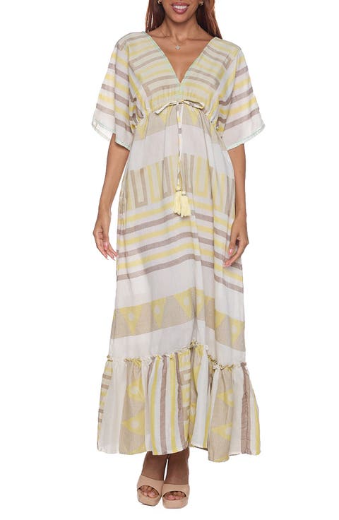 Caftan Cotton Cover-Up Maxi Dress
