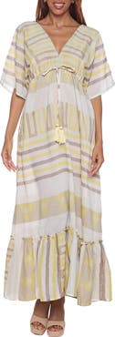 RANEES Caftan Cotton Cover-Up Maxi Dress