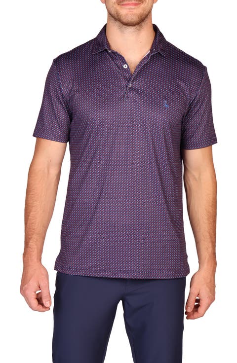Golf Tees Print Performance Polo