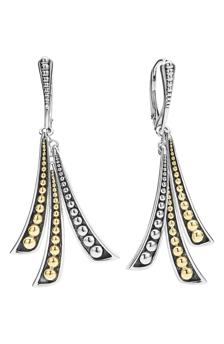 LAGOS Signature Caviar Linear Drop Earrings, Alternate, color,