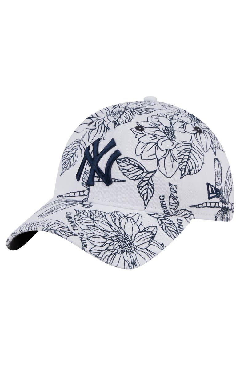 New Era Men's New Era White New York Yankees Spring Training 9TWENTY Adjustable Hat, Main, color,