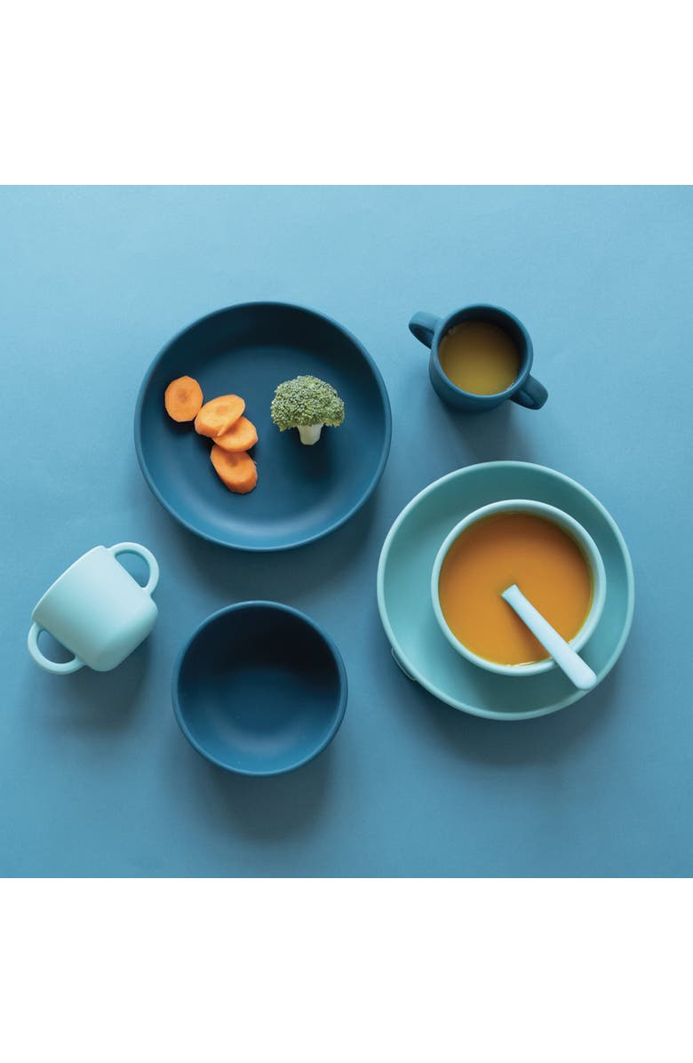 EKOBO Silicone Suction Baby Bowl Set, Alternate, color, Blue Abyss / Lagoon