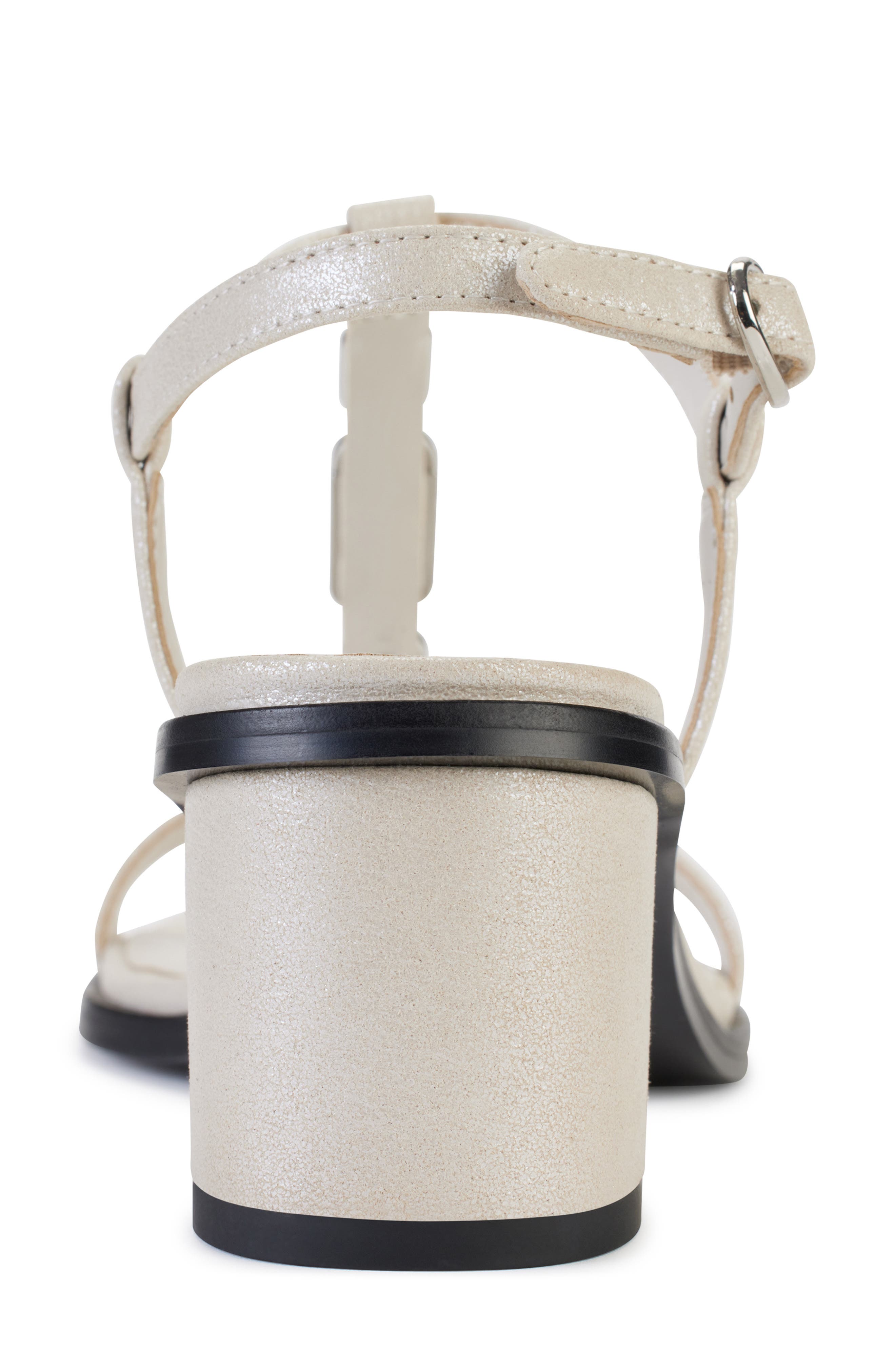 KARL LAGERFELD PARIS Hilary T-Strap Sandal, Alternate, color, Soft White