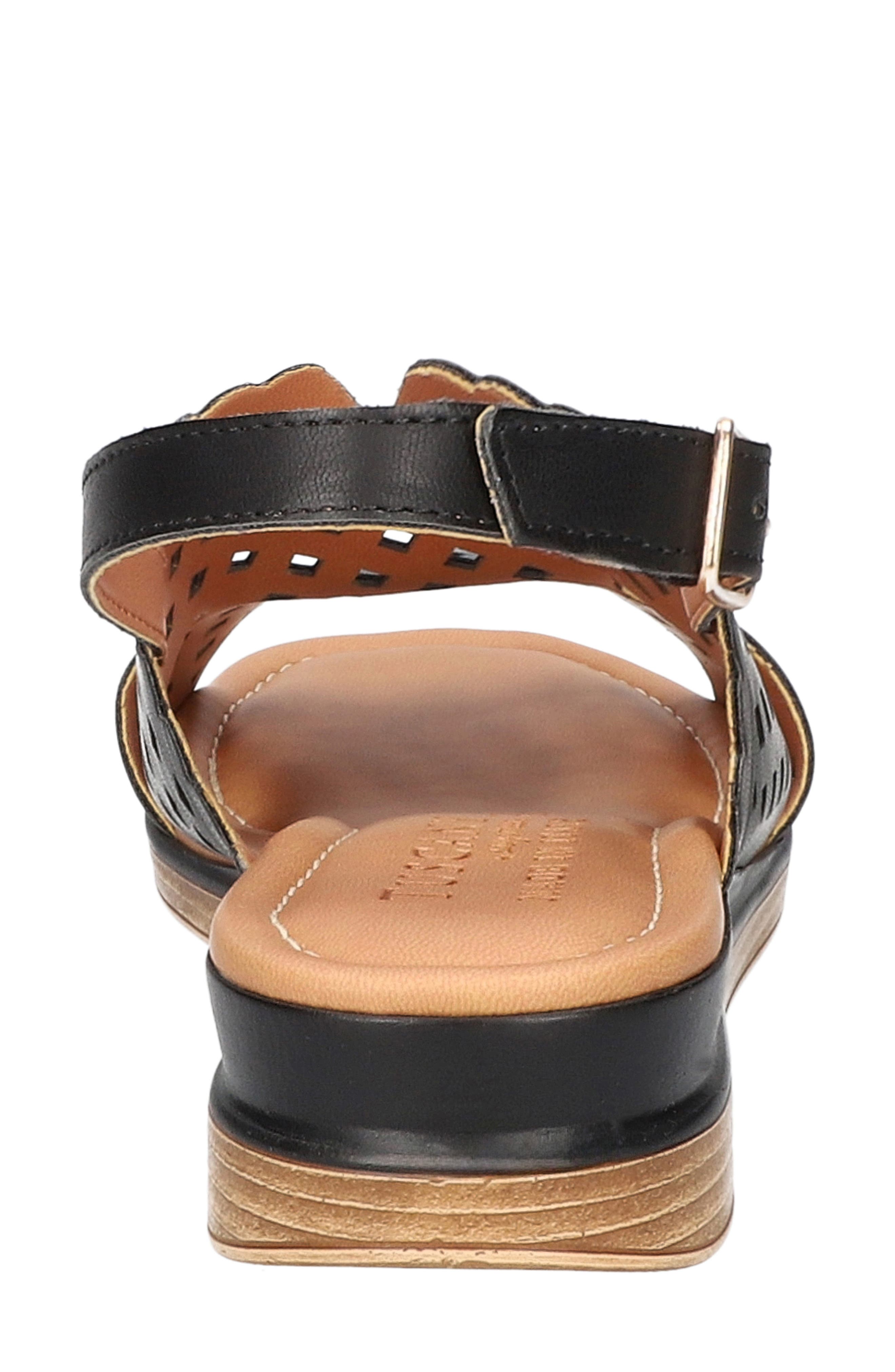 EASY STREET Martella Slingback Wedge Sandal, Alternate, color, Black