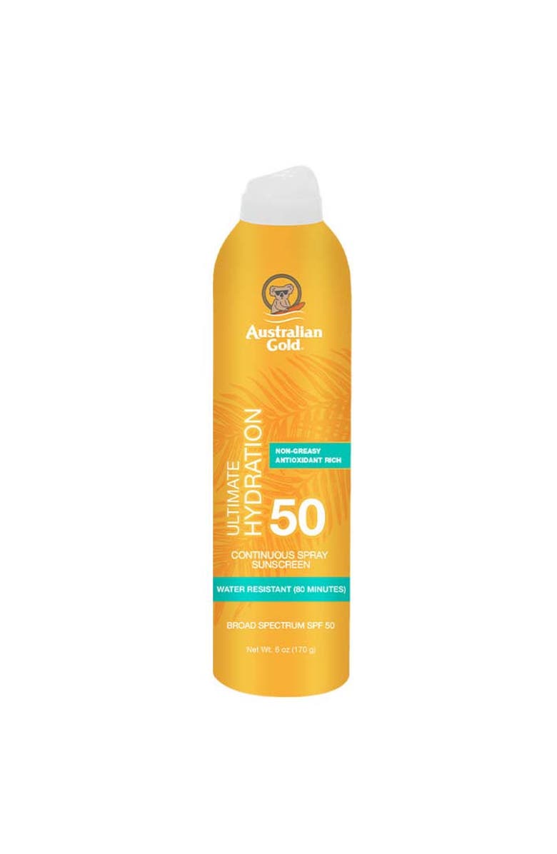 Australian Gold SPF 50 Continuous Spray Sunscreen, Main, color, 
