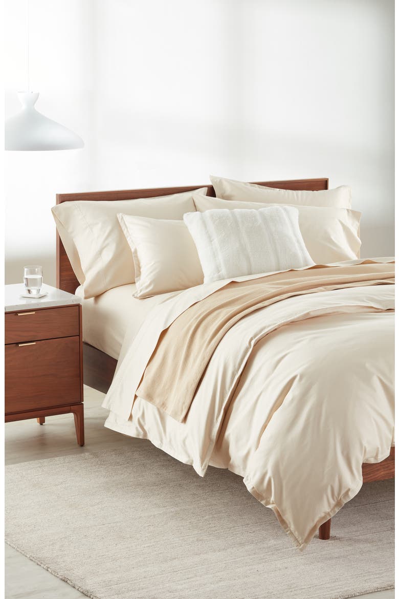 400 Thread Count Organic Cotton Pillowcases, Alternate, color, IVORY WHITECAP