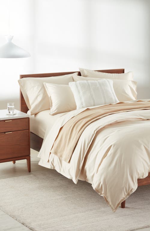 Nordstrom 400 Thread Count Organic Cotton Fitted Sheet In Neutral