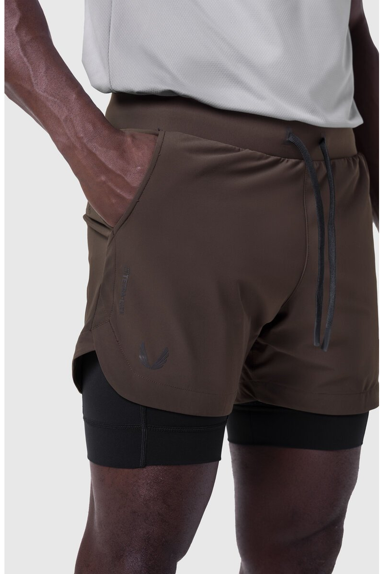 Tetra-Lite 5" Liner Short, Alternate, color, Dark Earth / Black