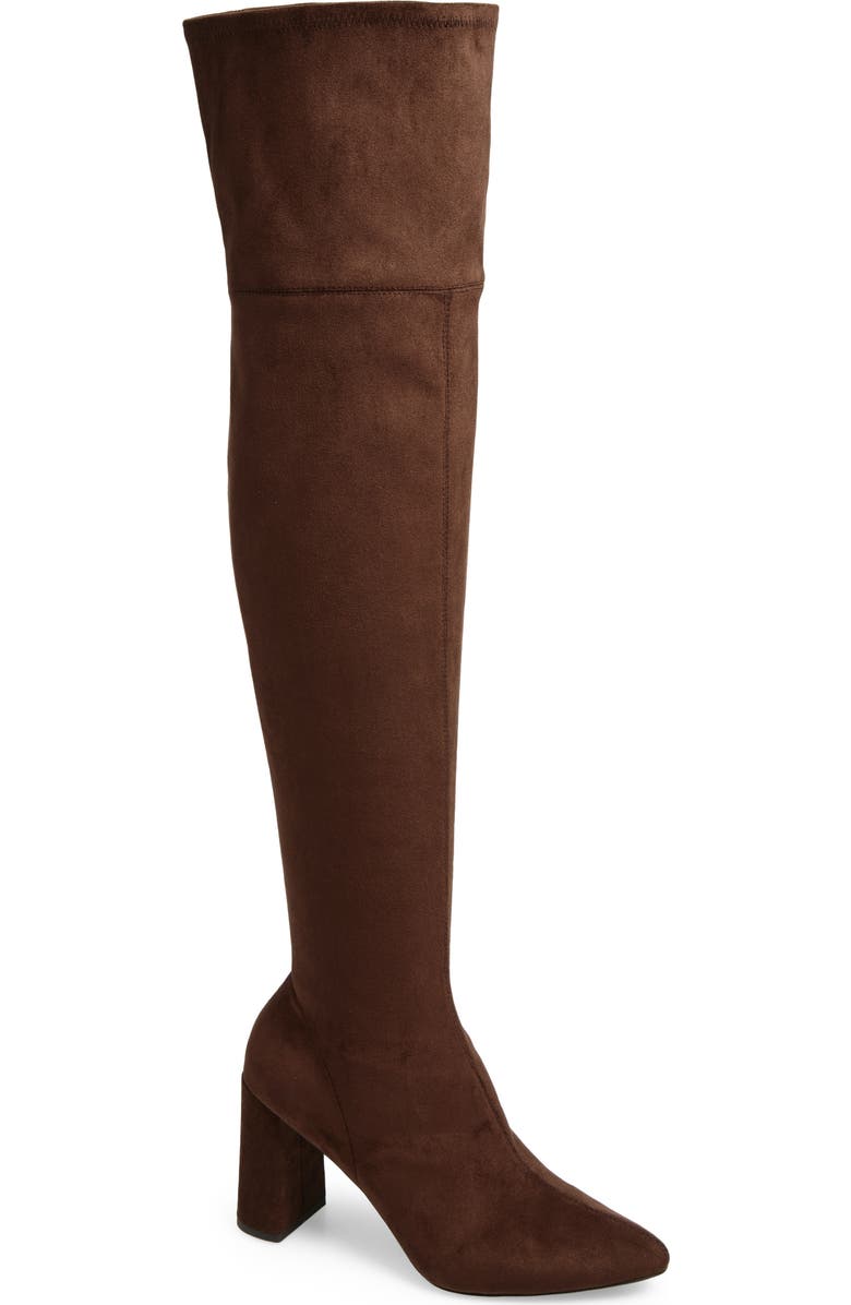 Jeffrey Campbell Parisah Over the Knee Boot, Main, color, Espresso Suede