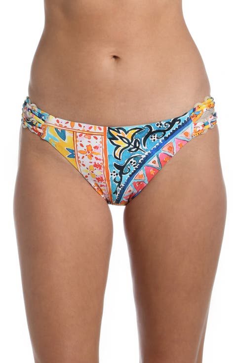 Soleil Ring Detail Strappy Bikini Bottoms