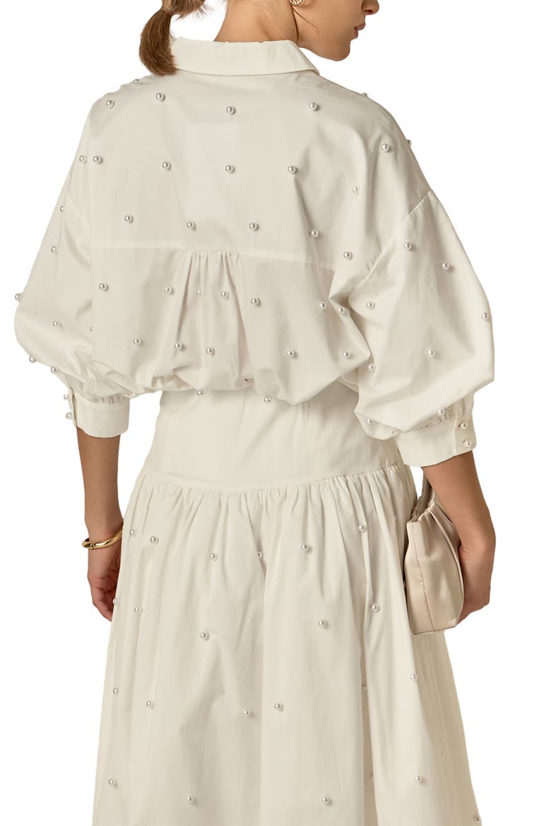 Pearly Shirt, Alternate, color, WHITE