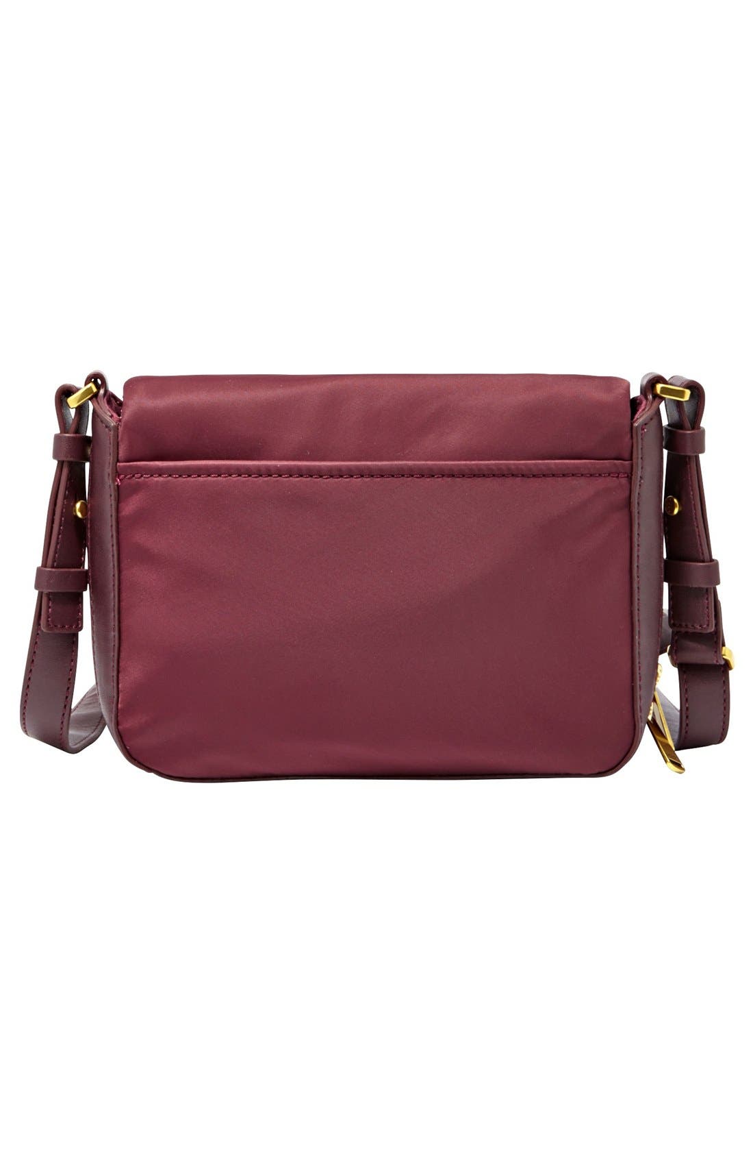 'Small Preston' Nylon Crossbody Bag, Alternate, color, RAISIN