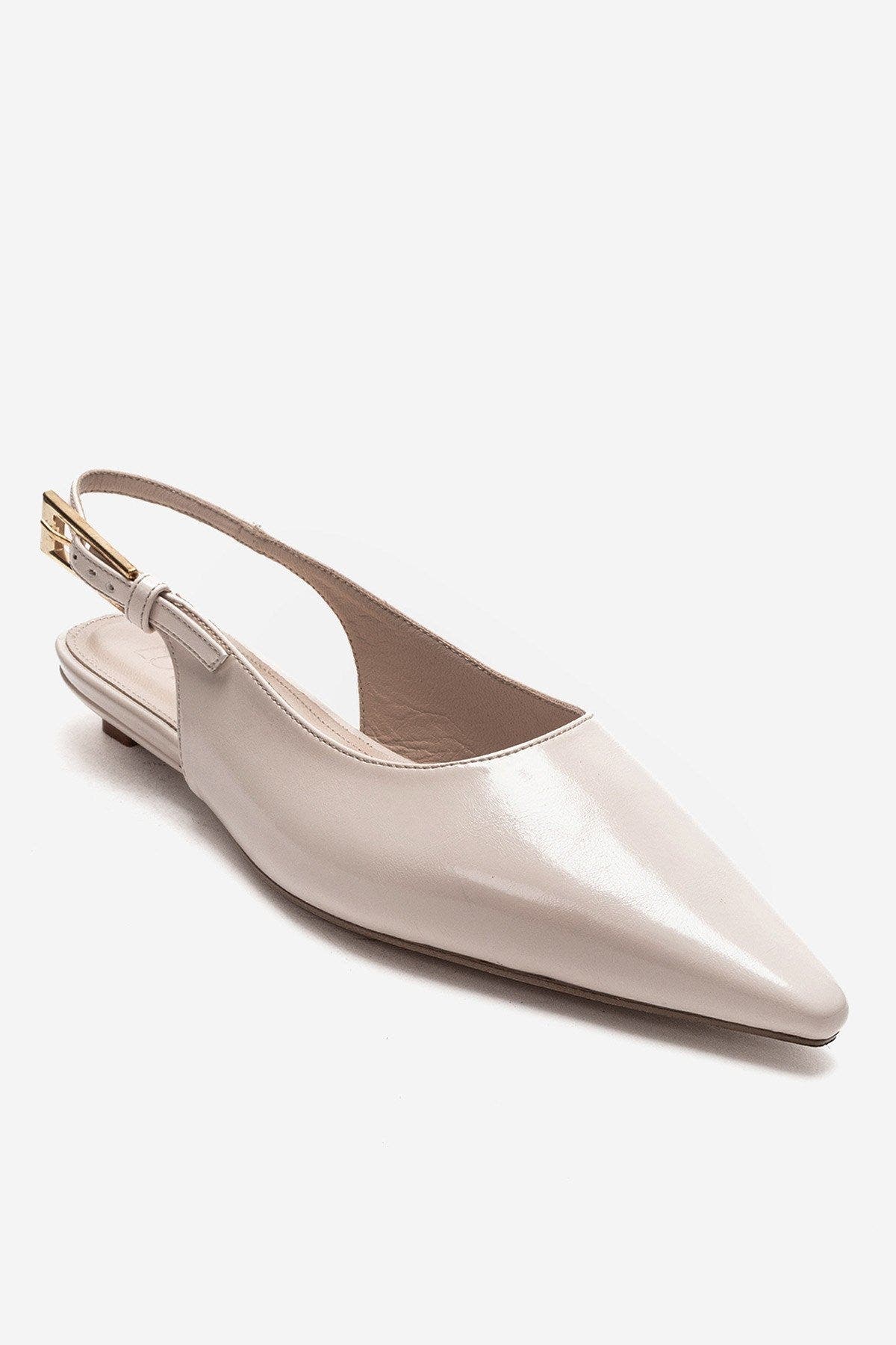 Jenna Slingback Pointed Toe Pump, Alternate, color, Ecru