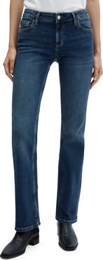 MANGO Low Rise Flare Jeans