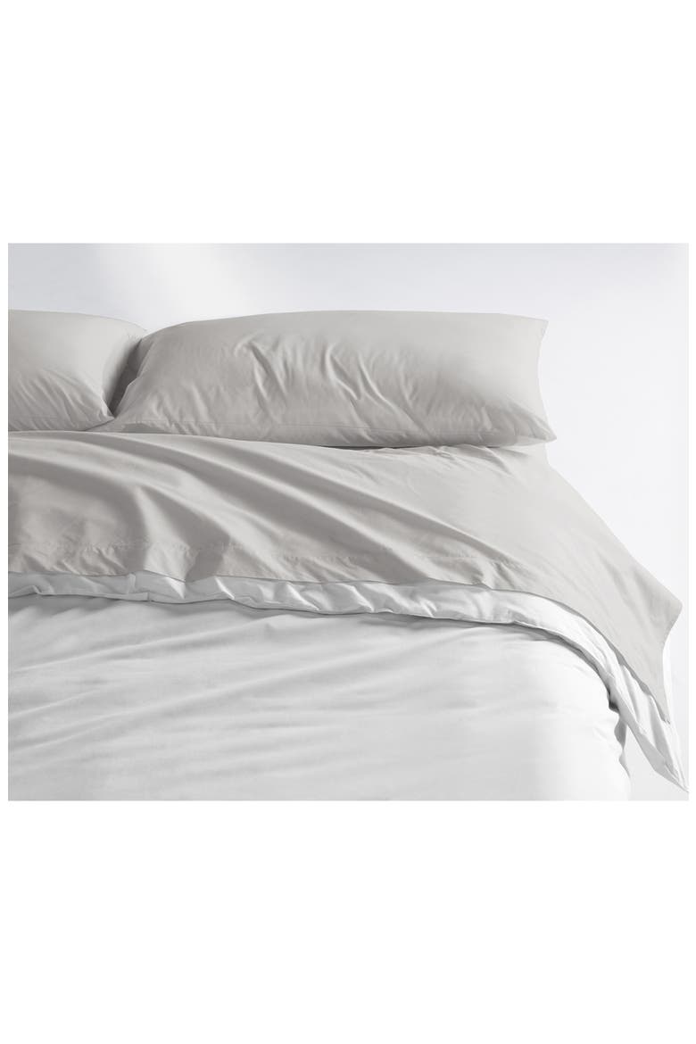 Sateen 276 Thread Count Organic Cotton Sheet Set, Alternate, color, GRAY