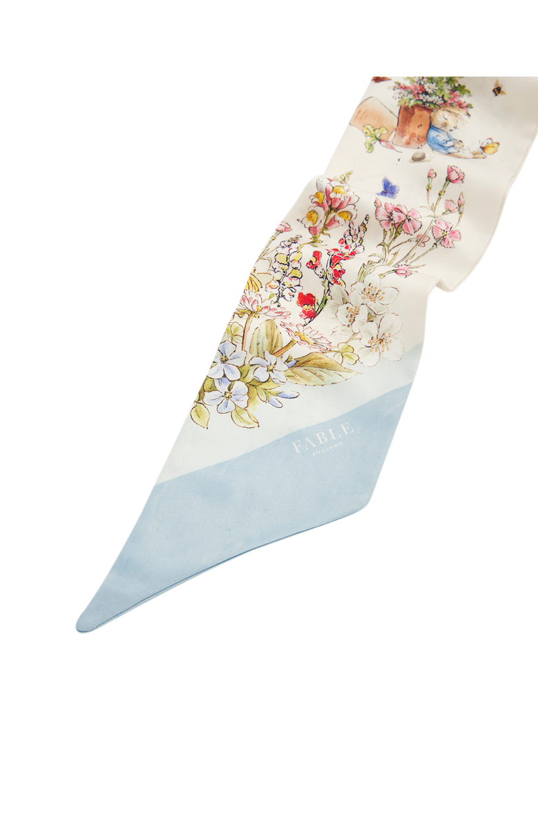 Fable England x Peter Rabbit Cream Skinny Scarf, Alternate, color, Cream