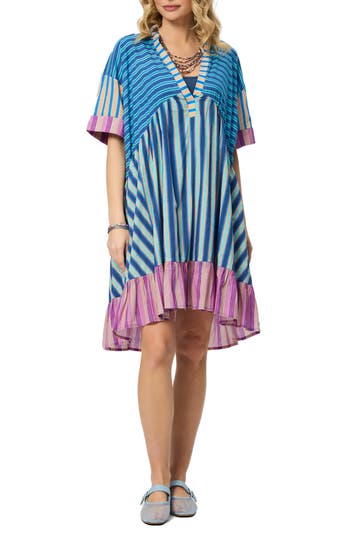 SAACHI SAACHI STRIPED TUNIC DRESS