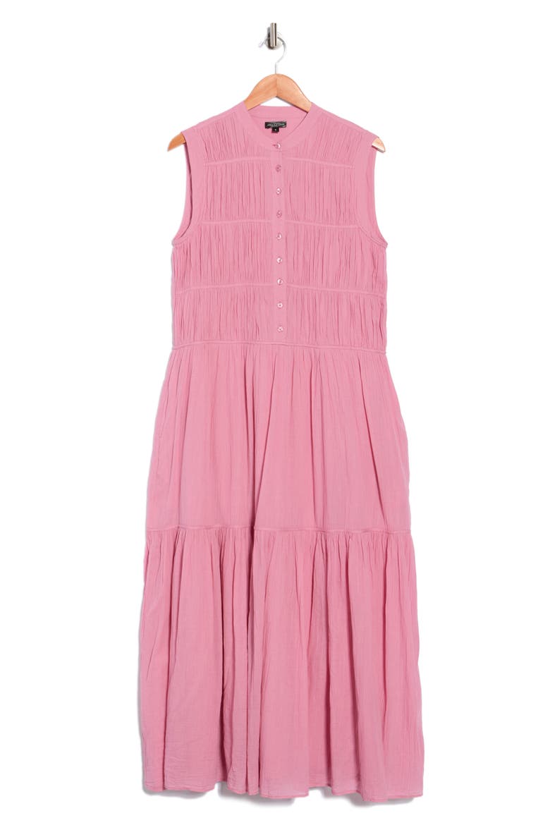Pia Pintuck Cotton Maxi Dress, Alternate, color, LAVENDER