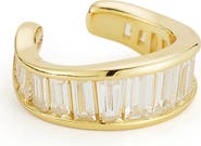 SPHERA MILANO Cubic Zirconia Wavy Ear Cuff