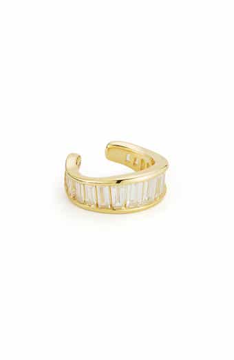 Cubic Zirconia Wavy Ear Cuff