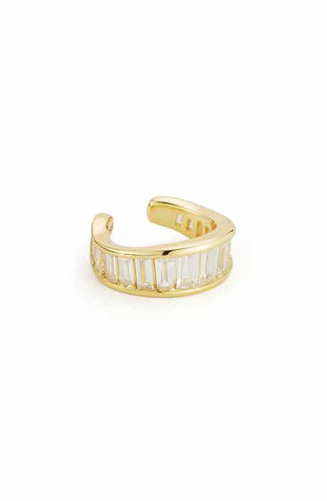 Cubic Zirconia Wavy Ear Cuff