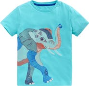 Mini Boden Kids' Elephant Superstitch Cotton T-Shirt
