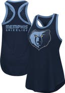 G-III 4HER BY CARL BANKS Women's G-III 4Her by Carl Banks Navy Memphis Grizzlies Showdown Scoop-Neck Racerback Tank Top
