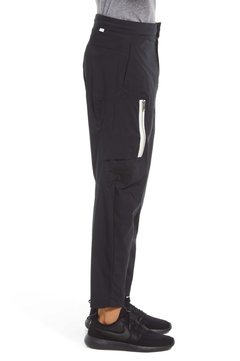 Sportswear Style Essentials Unlined Cargo Pants, Alternate, color, BLACK/ SAIL/ ICE SILVER/ BLACK