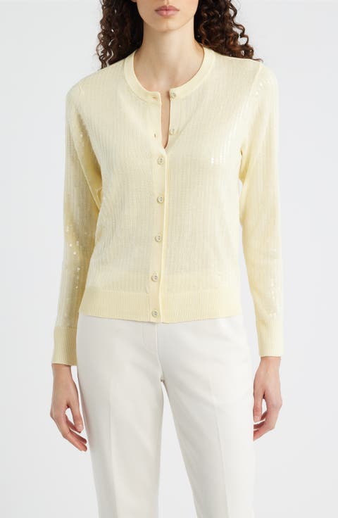 Clear Sequin Cardigan