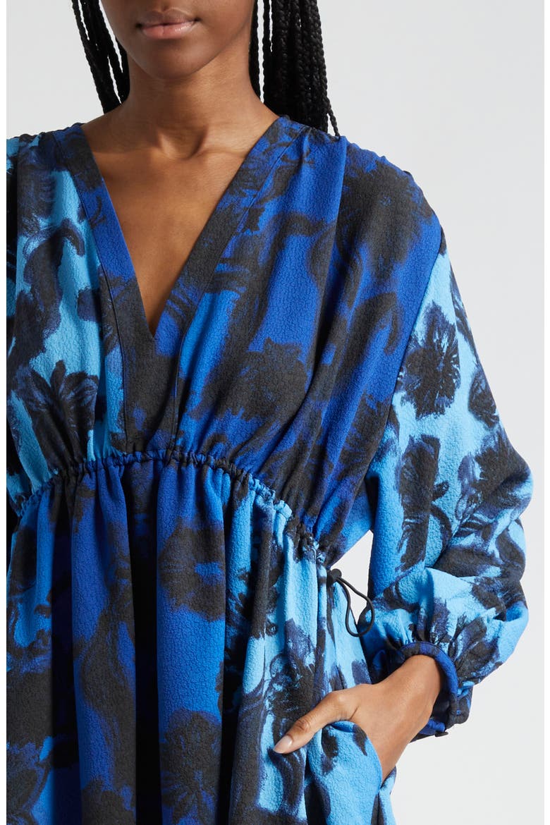 Veroma Long Sleeve A-Line Dress, Alternate, color, OIL PASTEL ANEMONE