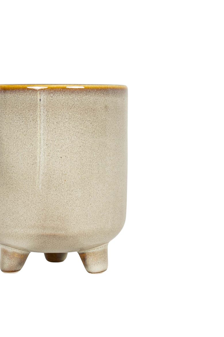 Footed Planter White Porcelain, Alternate, color, White