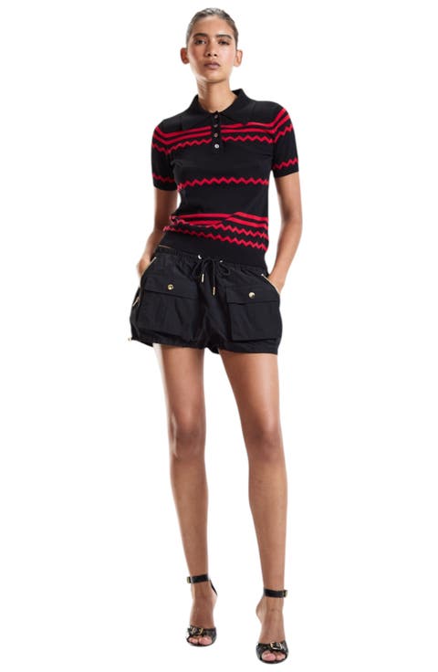 Ziggy Cropped Knit Polo